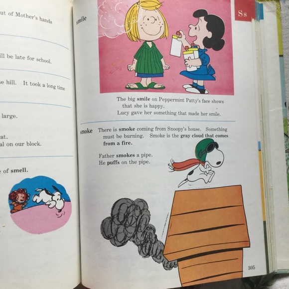 Vintage Charlie Brown DICTIONARY Picture Book π VERY RARE - Picture 4 of 16